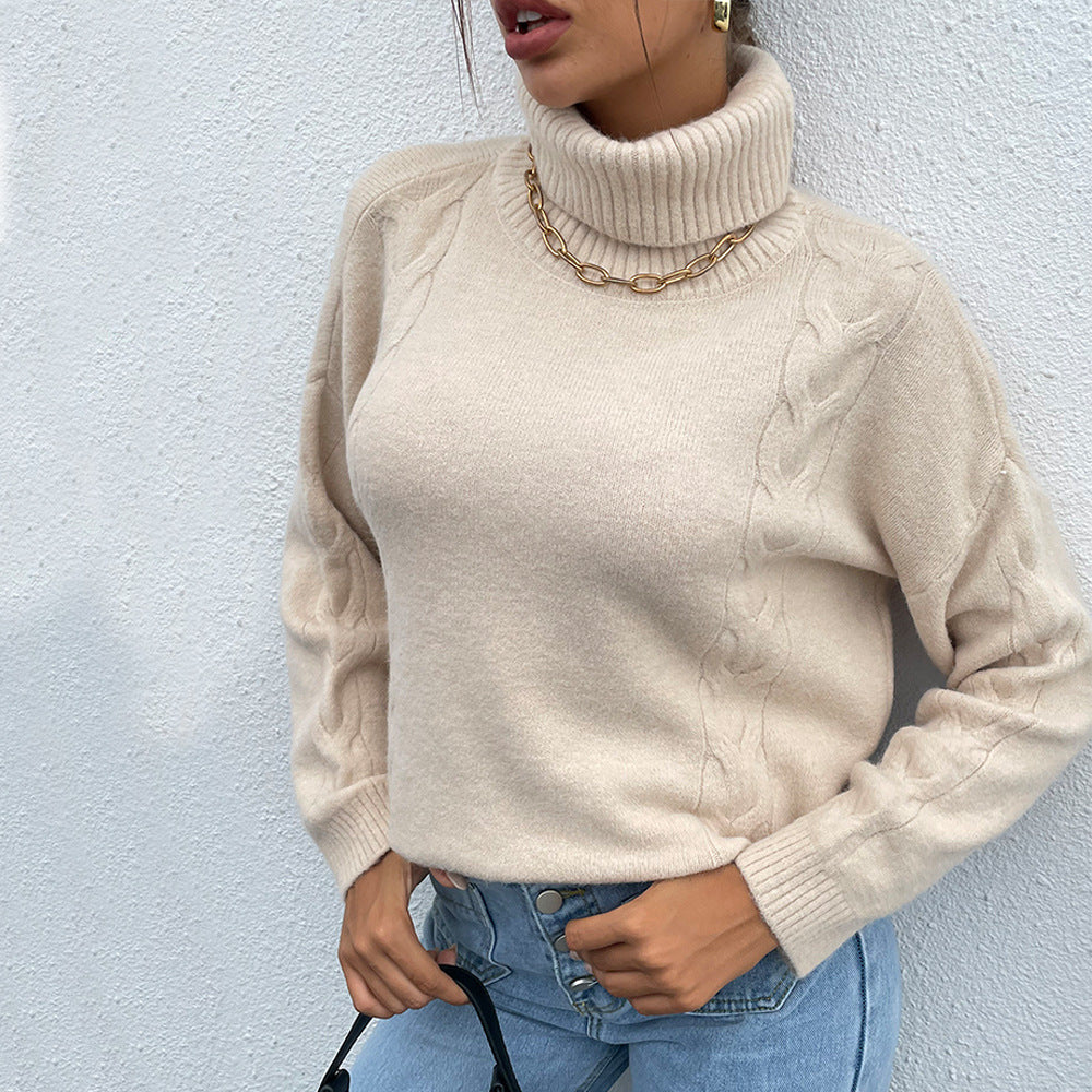 Juniper Turtleneck Sweater in cream