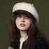 Bexley Wool Baker Boy Cap in cream