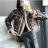 Vail Fleece-Lined Moto Jacket in black
