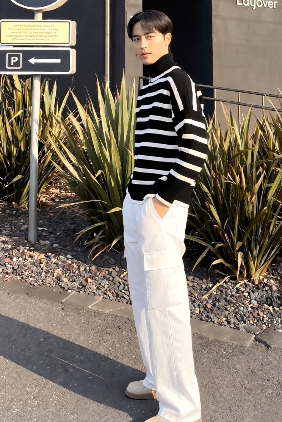 Bramble Striped Knit Pullover