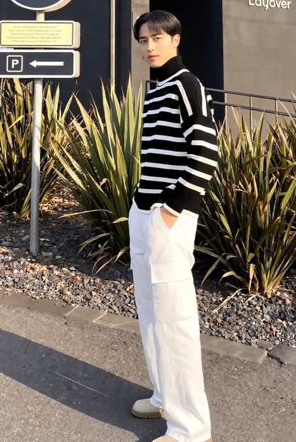 Bramble Striped Knit Pullover