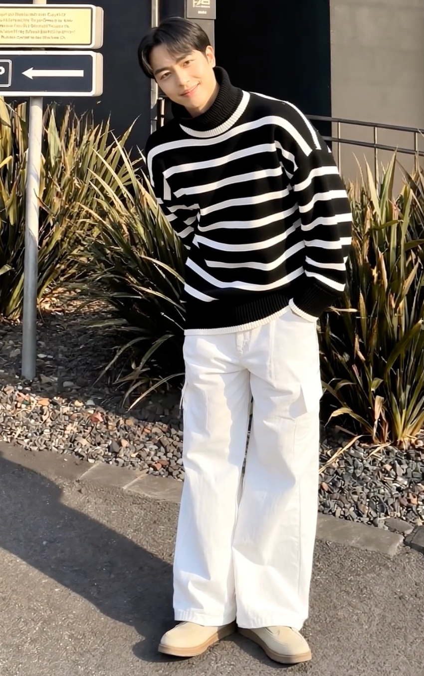 Bramble Striped Knit Pullover