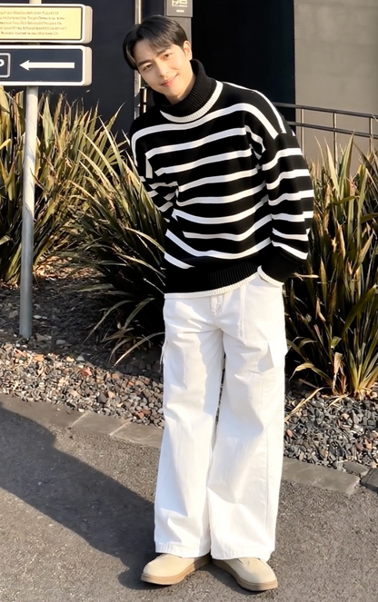 Bramble Striped Knit Pullover
