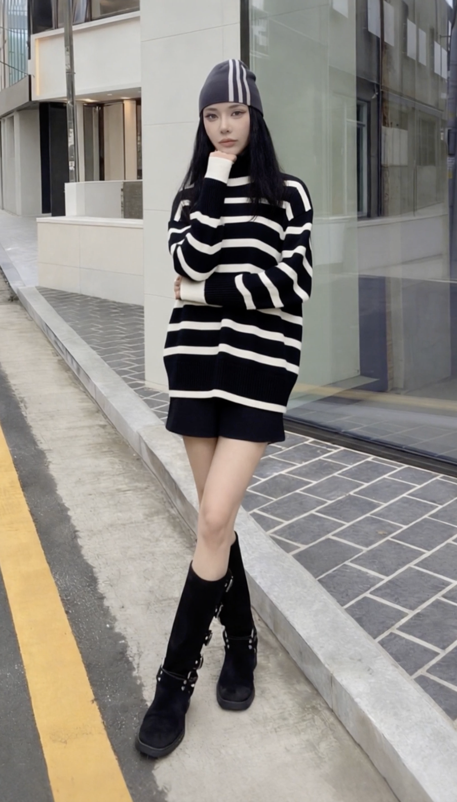 Bramble Striped Knit Pullover
