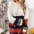 Hollis Colourblock Knit in cream multi